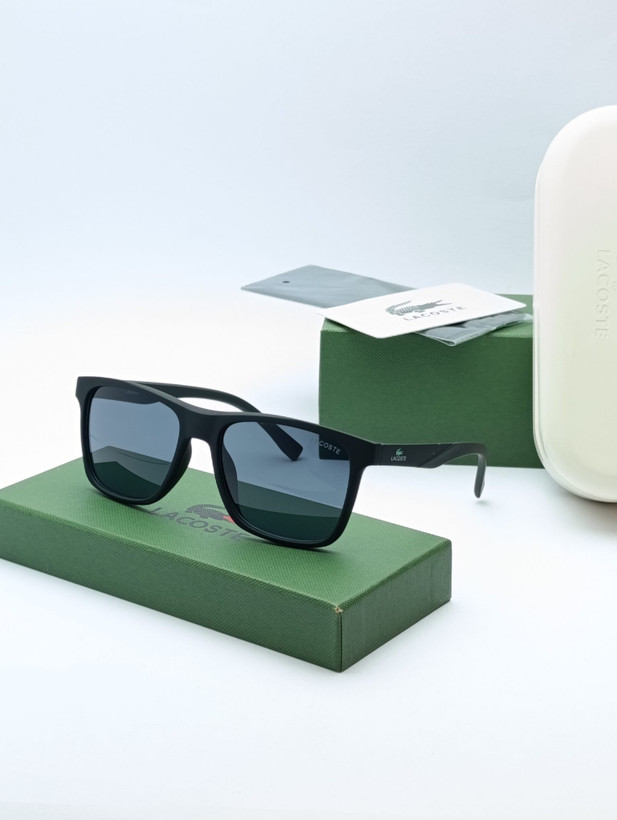عینک آفتابی لاگوست (Lacoste) فریم مشکی مات با عدسی مشکی